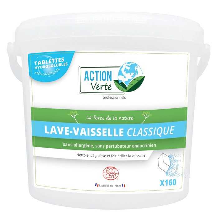 ACTION VERTE 2,4 KG  160 TABS LAVE-VAISSELLE ECOLOGIQUE ACTION VERTE 2,4 KG  160 TABS LAVE-VAISSELLE ECOLOGIQUE