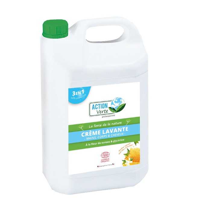 ACTION VERTE CREME LAVANTE  5 LITRES ECOCERT ACTION VERTE CREME LAVANTE  5 LITRES ECOCERT