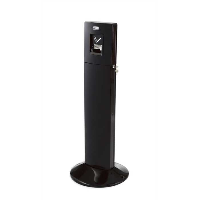 CENDRIER SUR PIED METROPOLITAN RUBBERMAID NOIR CENDRIER SUR PIED METROPOLITAN RUBBERMAID NOIR