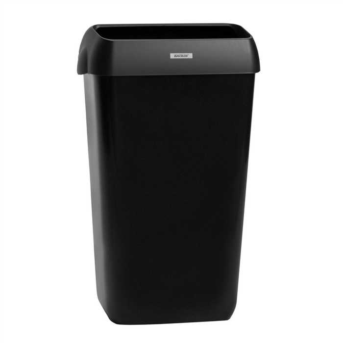 CONTENEUR A DECHET AVEC COUVERCLE 25 LITRES NOIR CONTENEUR A DECHET AVEC COUVERCLE 25 LITRES NOIR