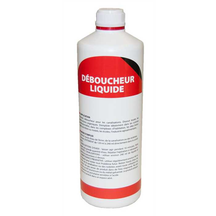 DEBOUCHEUR LIQUIDE 1 L ROHRREINIGER DEBOUCHEUR LIQUIDE 1 L ROHRREINIGER
