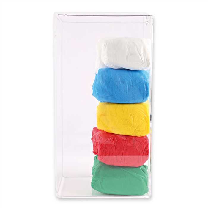 DISTRIBUTEUR EN VERRE ACRYLIQUE TRANSPARENT AVEC COUVERCLE DISTRIBUTEUR EN VERRE ACRYLIQUE TRANSPARENT AVEC COUVERCLE