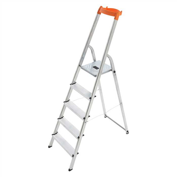 EXPERT PLATTFORM STEHLEITER ALU NATUR - 5 SPROSSEN EXPERT PLATTFORM STEHLEITER ALU NATUR - 5 SPROSSEN