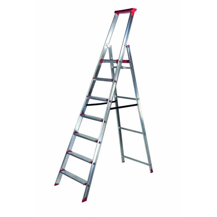 EXPERT PLATTFORM STEHLEITER ALU NATUR - 7 SPROSSEN EXPERT PLATTFORM STEHLEITER ALU NATUR - 7 SPROSSEN