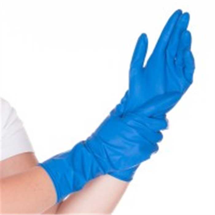 LATEXHANDSCHUHE HIGH RISK BLAU PUDERFREI 50 STÜCK LATEXHANDSCHUHE HIGH RISK BLAU PUDERFREI 50 STÜCK