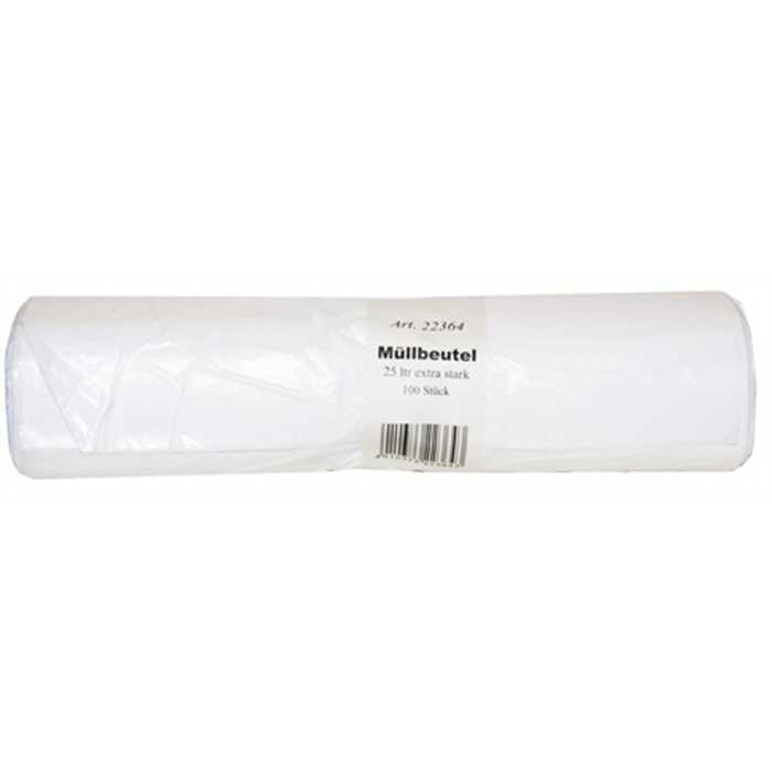 MÜLLBEUTEL WEISS 300+240 X 540 MM 14 MY 25L 100/RL MÜLLBEUTEL WEISS 300+240 X 540 MM 14 MY 25L 100/RL
