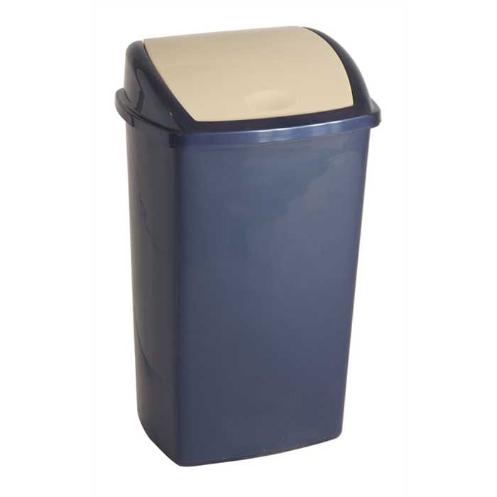 POUBELLE A COUVERCLE BASCULANT PLASTIQUE 50 LITRES POUBELLE A COUVERCLE BASCULANT PLASTIQUE 50 LITRES
