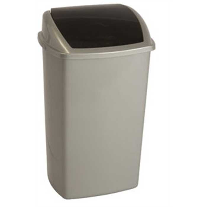 POUBELLE A COUVERCLE BASCULANT PLASTIQUE 50 LITRES POUBELLE A COUVERCLE BASCULANT PLASTIQUE 50 LITRES
