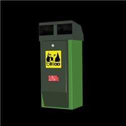 POUBELLE AVEC DISRIBUTEUR BELLOO-COMBI-LUCA VERT