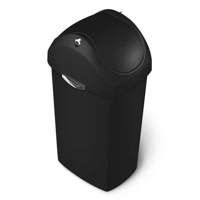 POUBELLE SWING LID CAN SIMPLEHUMAN 40 LITRES POUBELLE SWING LID CAN SIMPLEHUMAN 40 LITRES