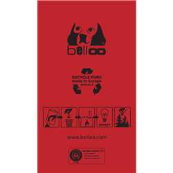 SACHETS POUR DÉCHETS CANINS ROUGE 100 % RECYCLE