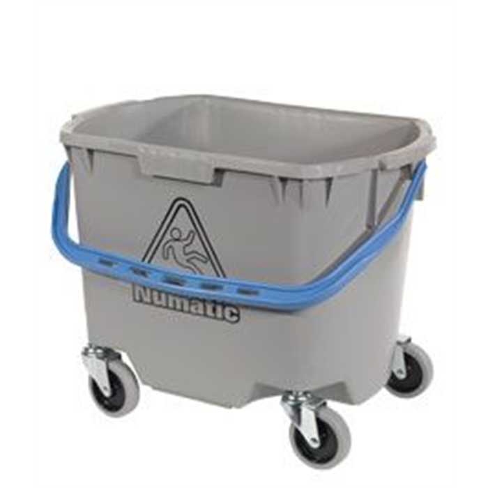 SEAU GRIS 30 LITRES AVEC MANCHE SUR ROUES SEAU GRIS 30 LITRES AVEC MANCHE SUR ROUES