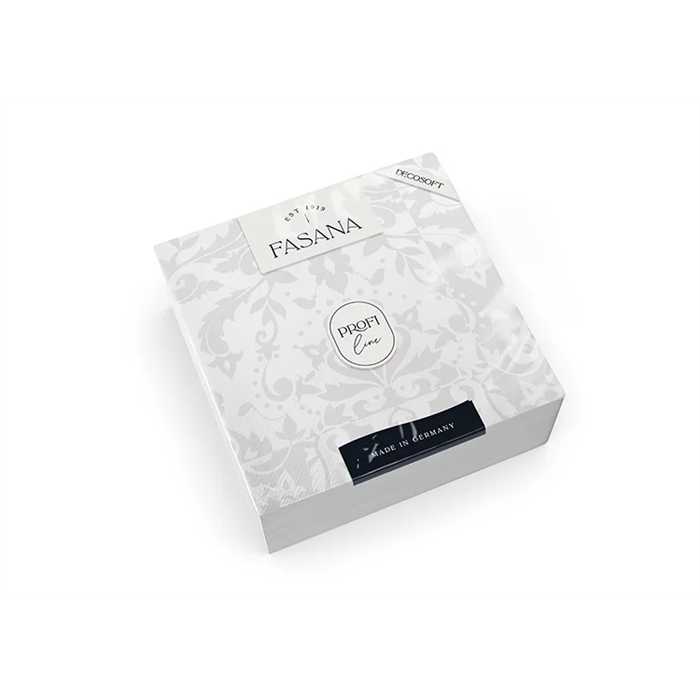 SERVIETTES DECOSOFT VICTORIAN PEARL WHITE 35 X 35 CM SERVIETTES DECOSOFT VICTORIAN PEARL WHITE 35 X 35 CM
