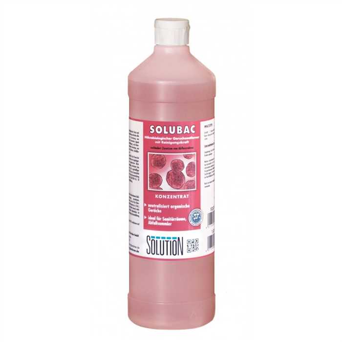 SOLUBAC NETTOYANT DESTRUCTEUR D'ODEURS 1 LITRE SOLUBAC NETTOYANT DESTRUCTEUR D'ODEURS 1 LITRE