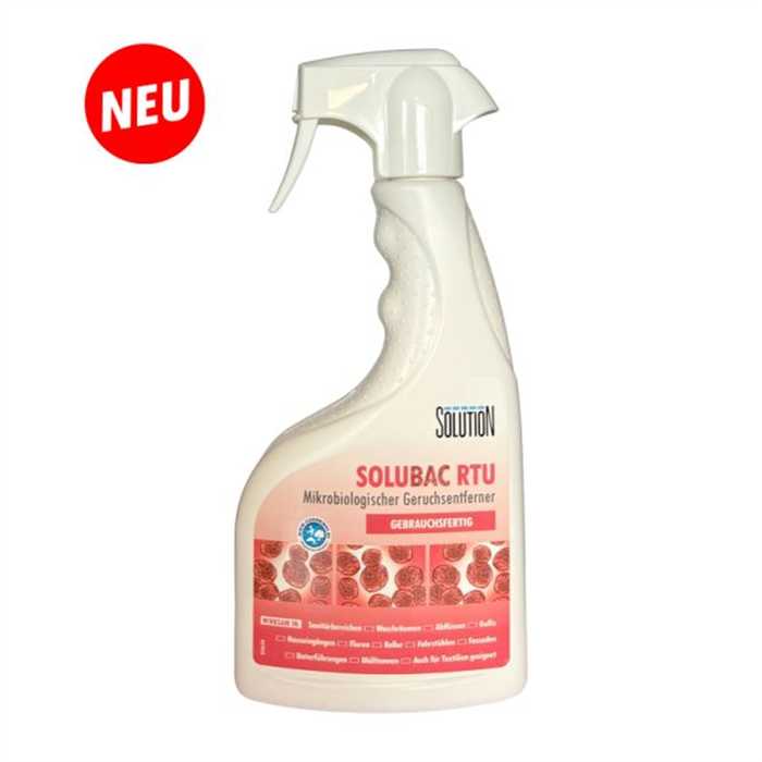 SOLUBAC RTU DESTRUCTEUR D'ODEURS MICROBIOLOGIQUE 500 ML SOLUBAC RTU DESTRUCTEUR D'ODEURS MICROBIOLOGIQUE 500 ML