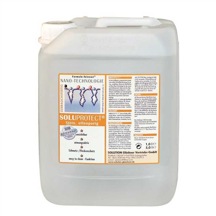 SOLUPROTECT STONE A PORES OUVERTES 5 L SOLUPROTECT STONE A PORES OUVERTES 5 L