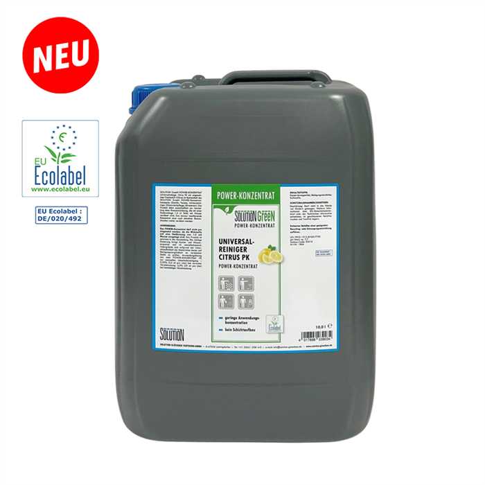 SOLUTION GreeN POWER CONCENTRATE UNIVERSEL CITRON SOLUTION GreeN POWER CONCENTRATE UNIVERSEL CITRON