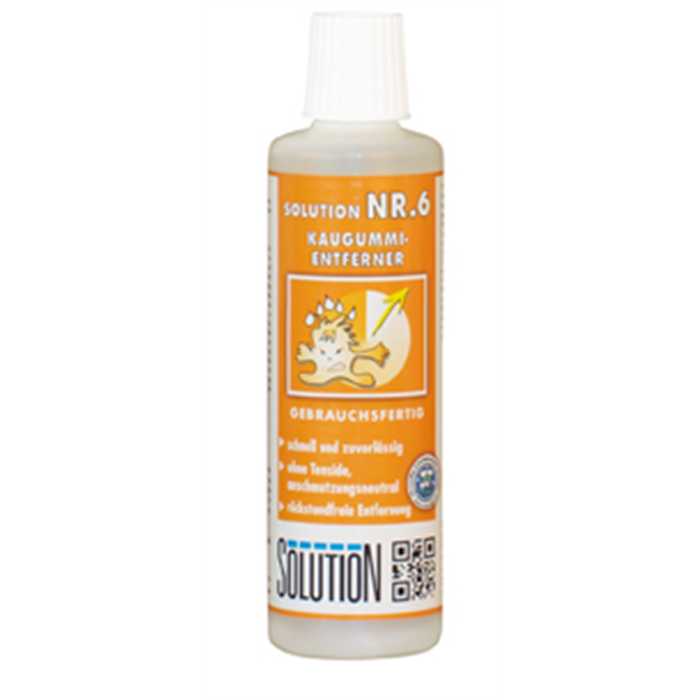 SOLUTION NR. 6 KAUGUMMI-ENTFERNER 250 ML SOLUTION NR. 6 KAUGUMMI-ENTFERNER 250 ML
