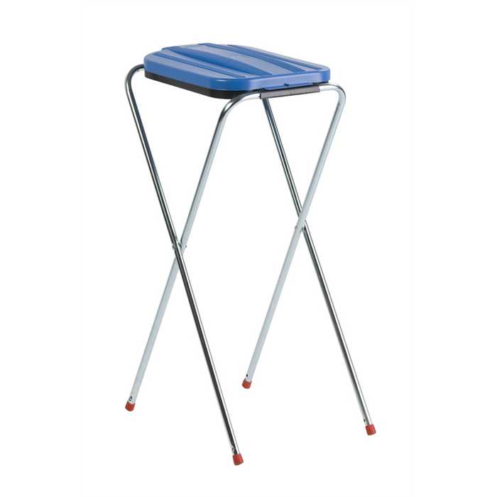 SUPPORT DE SAC "SINGLE" AVEC COUVERCLE BLEU SUPPORT DE SAC "SINGLE" AVEC COUVERCLE BLEU