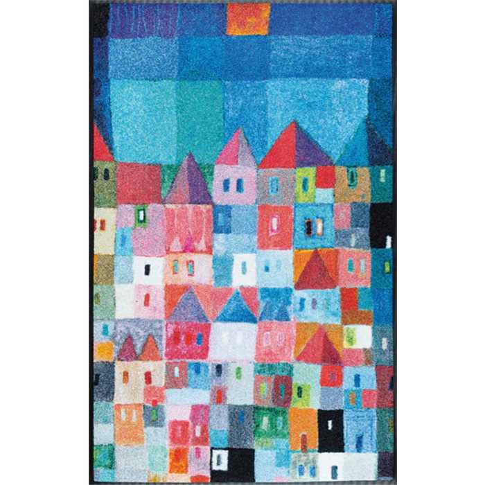 TAPIS SPECIAL ART COLOURFUL HOUSES 75 X 120 CM TAPIS SPECIAL ART COLOURFUL HOUSES 75 X 120 CM