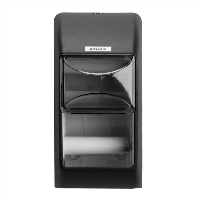 TOILET 2 -ROLL DISTRIBUTEUR PAPIER WC NOIR TOILET 2 -ROLL DISTRIBUTEUR PAPIER WC NOIR