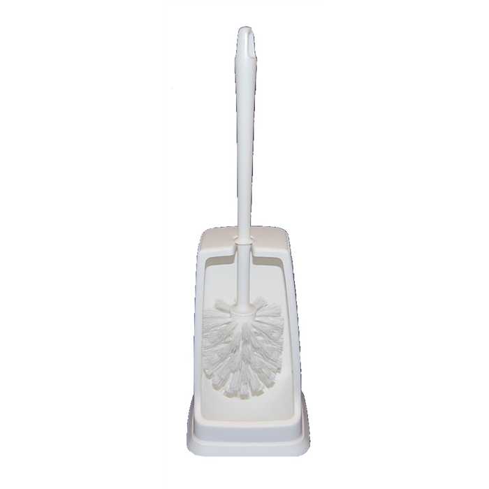 TOILETTENBÜRSTE MIT HALTER PLASTIK WEISS TOILETTENBÜRSTE MIT HALTER PLASTIK WEISS