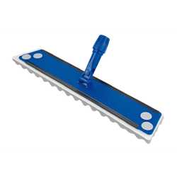 TRAPEZE-MOPPHALTER VELCRO BLAU 60 CM MIT SCHAUMUNTERLAGE