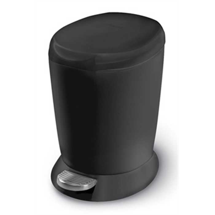 TRITT-MÜLLEIMER MINI SIMPLEHUMAN 6 LITER SCHWARZ TRITT-MÜLLEIMER MINI SIMPLEHUMAN 6 LITER SCHWARZ